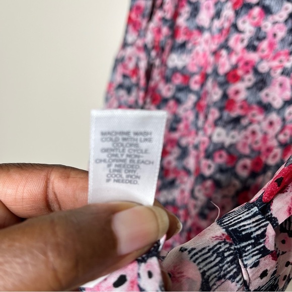 J Jill Floral Long Sleeve Blouse XL - Picture 7 of 12